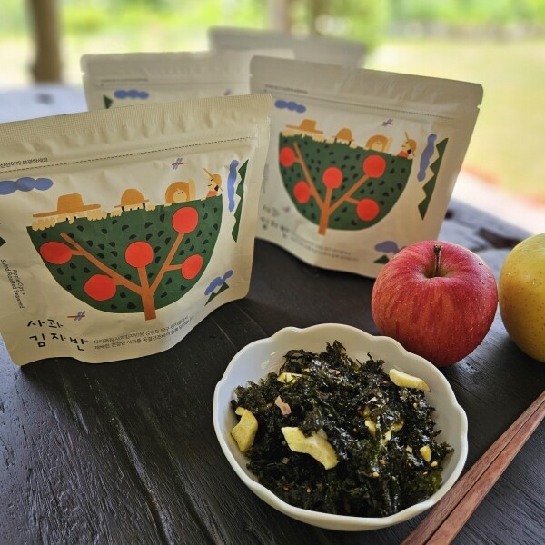 자리매김,자리매김 동결건조한 강원도 펀치볼 사과가 듬뿍들어간 사과김자반