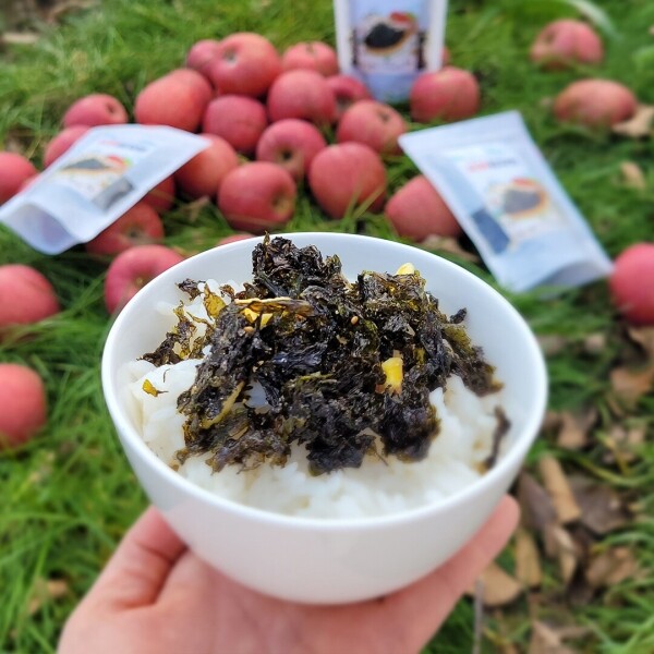 자리매김,(2025라이브특가)펀치볼 사과가 듬뿍들어간 사과김자반 45g 5봉