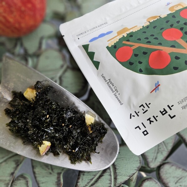 자리매김,(2025라이브특가)펀치볼 사과가 듬뿍들어간 사과김자반 45g 5봉