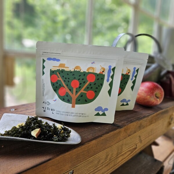 자리매김,(2025라이브특가)펀치볼 사과가 듬뿍들어간 사과김자반 45g 5봉